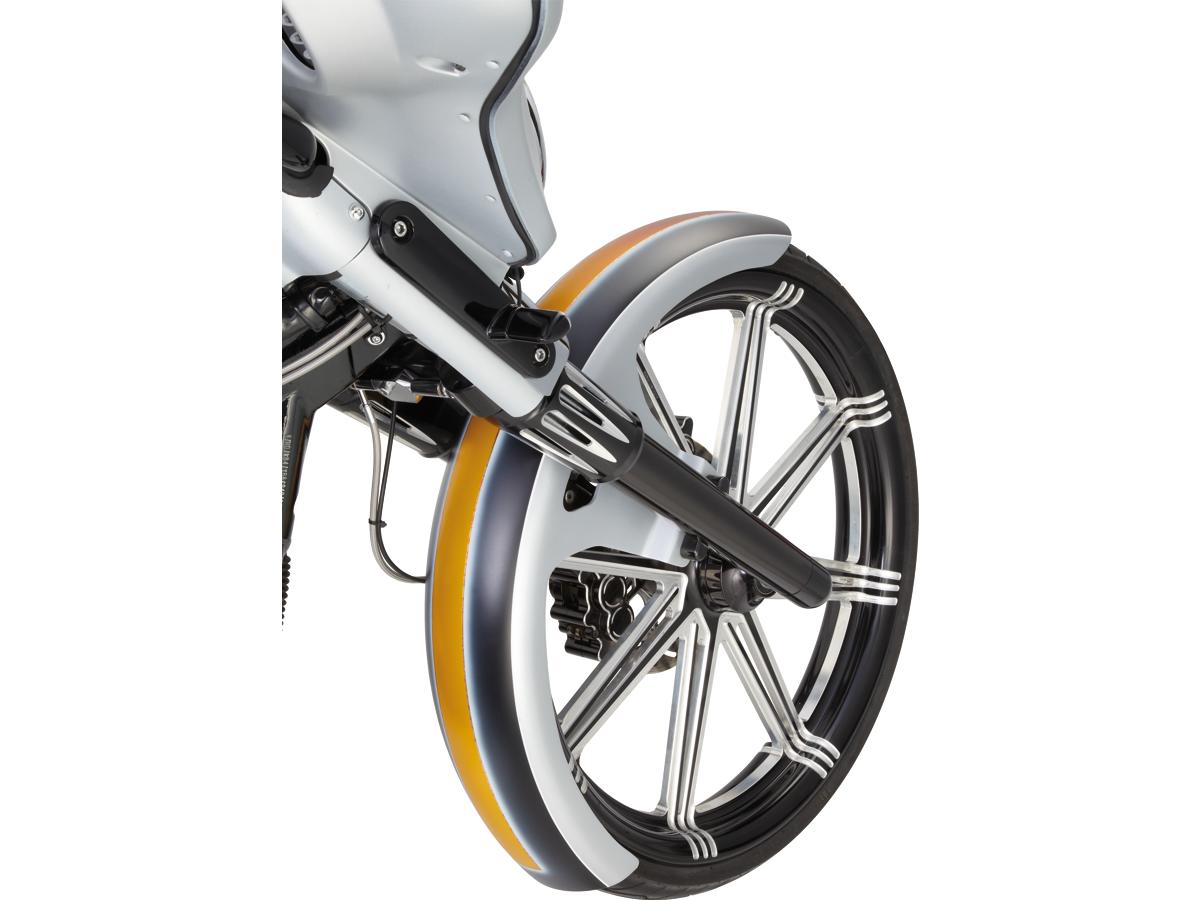 Arlen Ness Smooth Black Dual Disc Hot Leg Fork Slider Arlen Ness