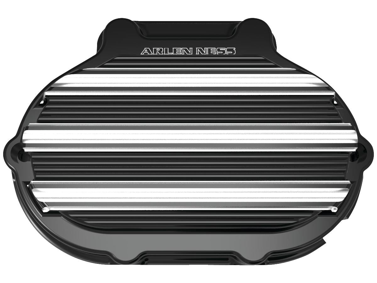 Arlen Ness 10 Gauge Transmission Side Cover Black Cut Anodized Arlen Ness Default Title