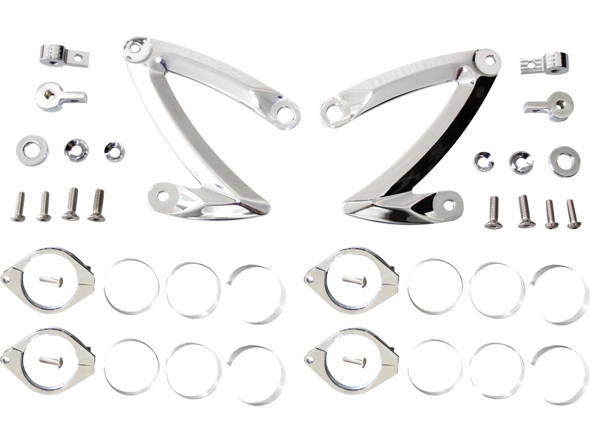 Highsider Z Style Headlight Bracket Chrome Highsider Default Title