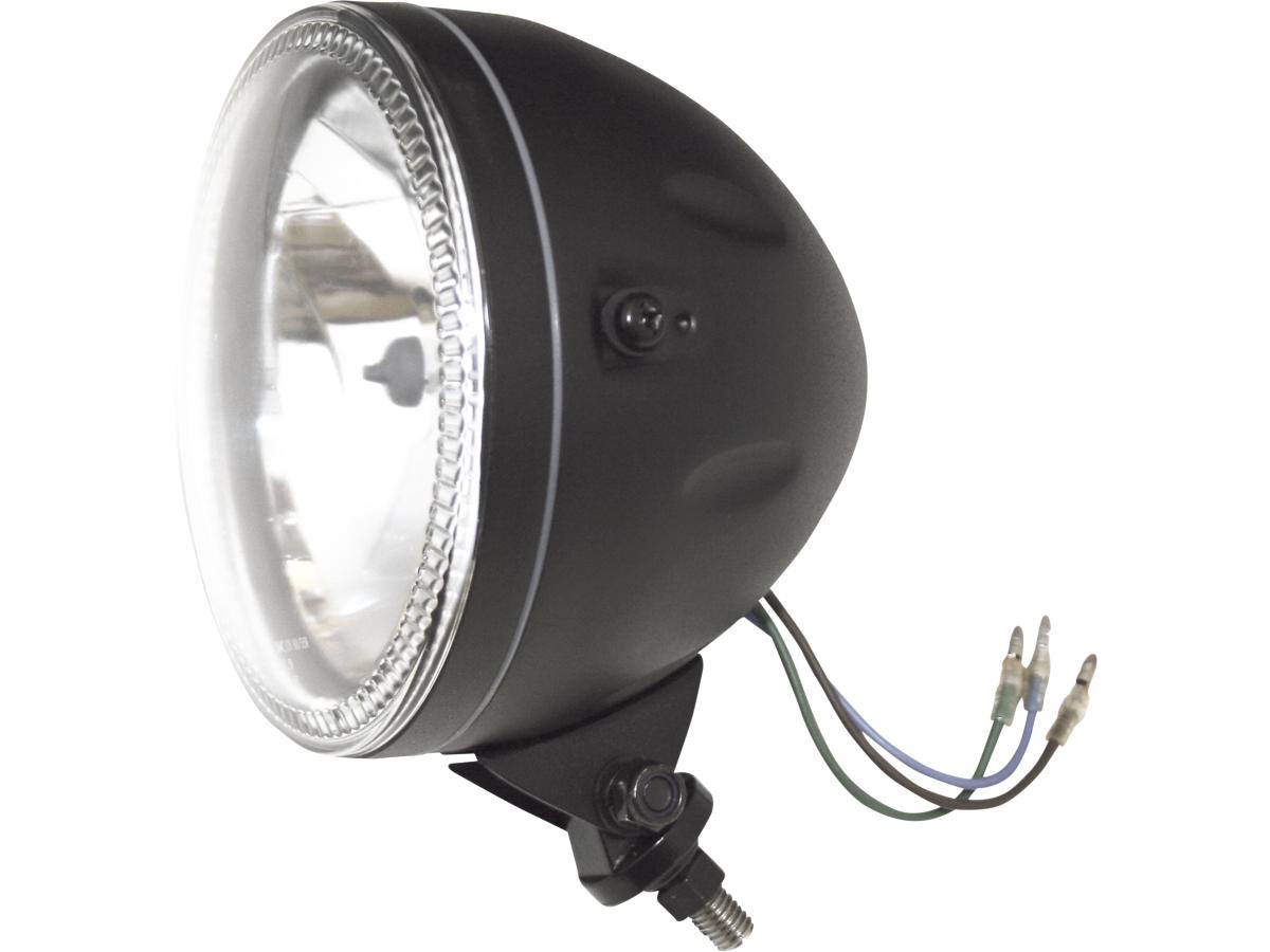 Highsider Skyline 5 3/4" Headlight Black Powder Coated Halogen H4 Highsider Default Title