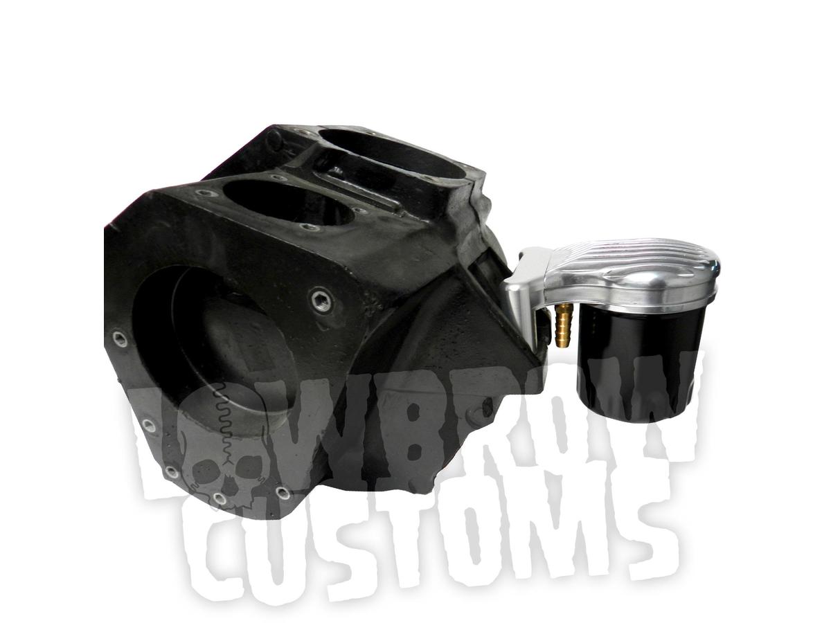 Lowbrow Filtro Max Big Twin Bracket Black Mounting Bracket Lowbrow