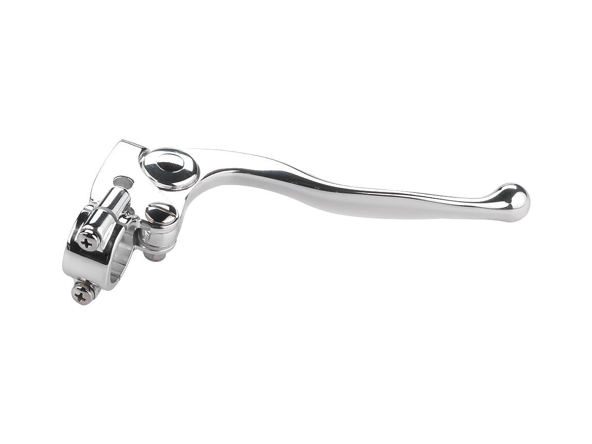 Kustom Tech Classic Brake Cable Perch Assembly Aluminium Polished 1" Cable Operated Kustom Tech Default Title