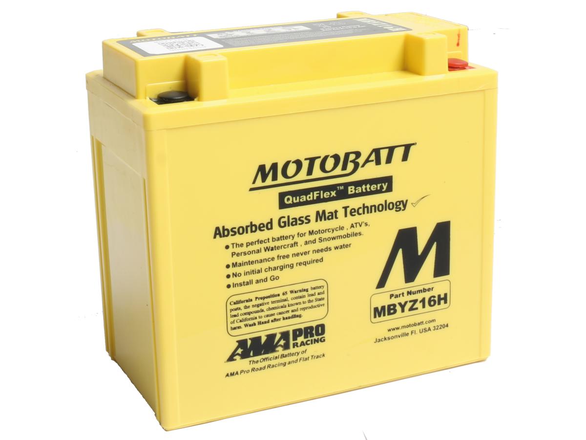 Motobatt Quadflex Agm Battery Agm, 240 A, 16.5 Ah Motobatt Default Title
