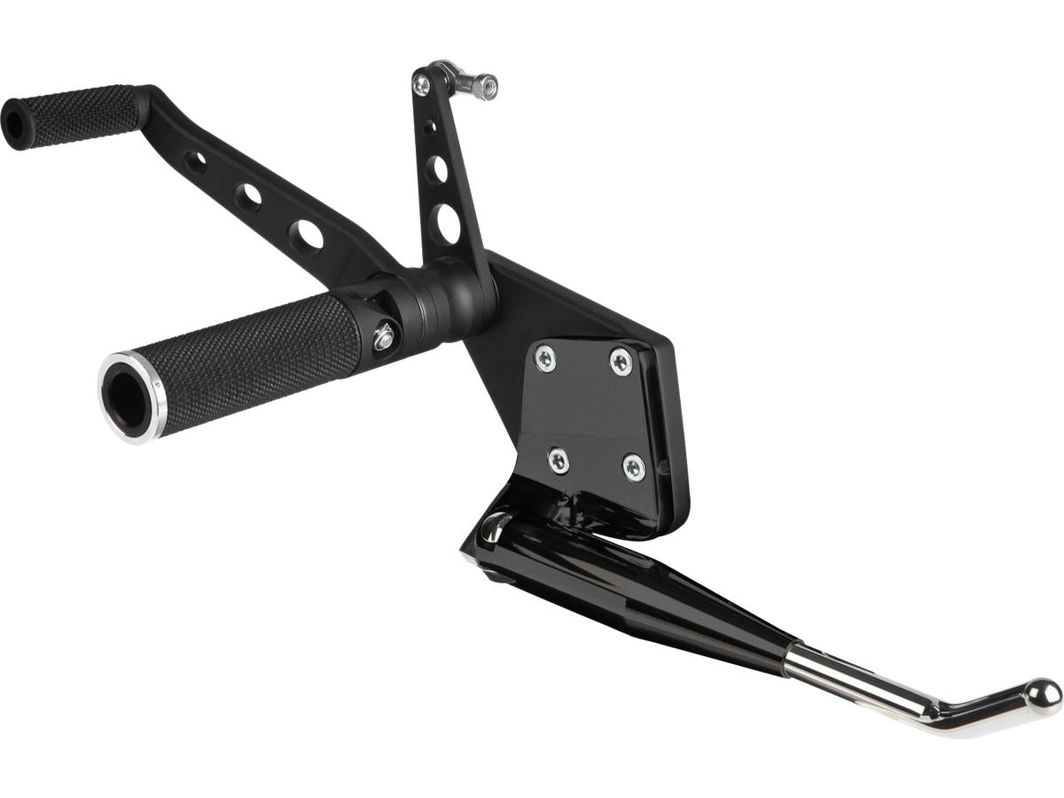 Thunderbike Forward Control Kit For Softail Base Rubber With Side Stand Black Thunderbike Default Title