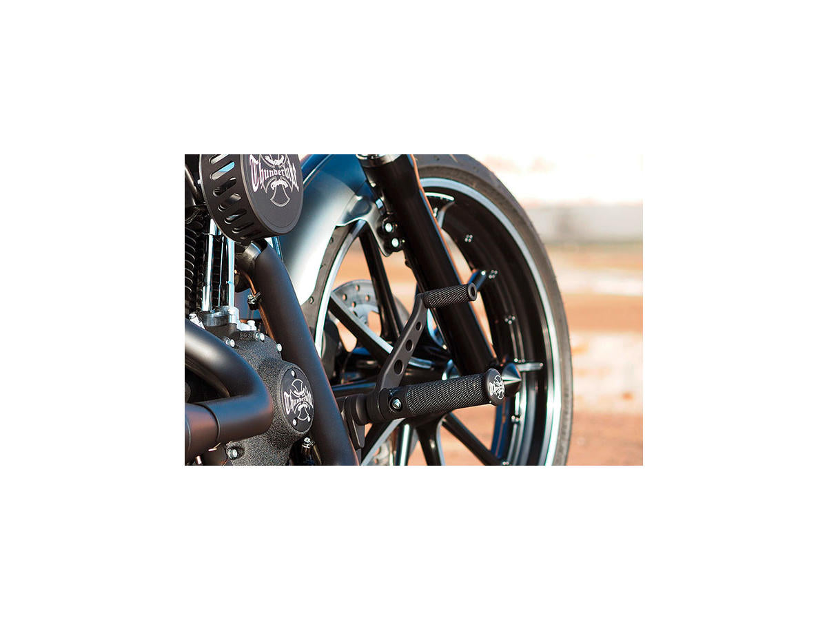Thunderbike Forward Control Kit For Dyna Base Rubber, Short Forward ( 32 Mm) Black Thunderbike Default Title