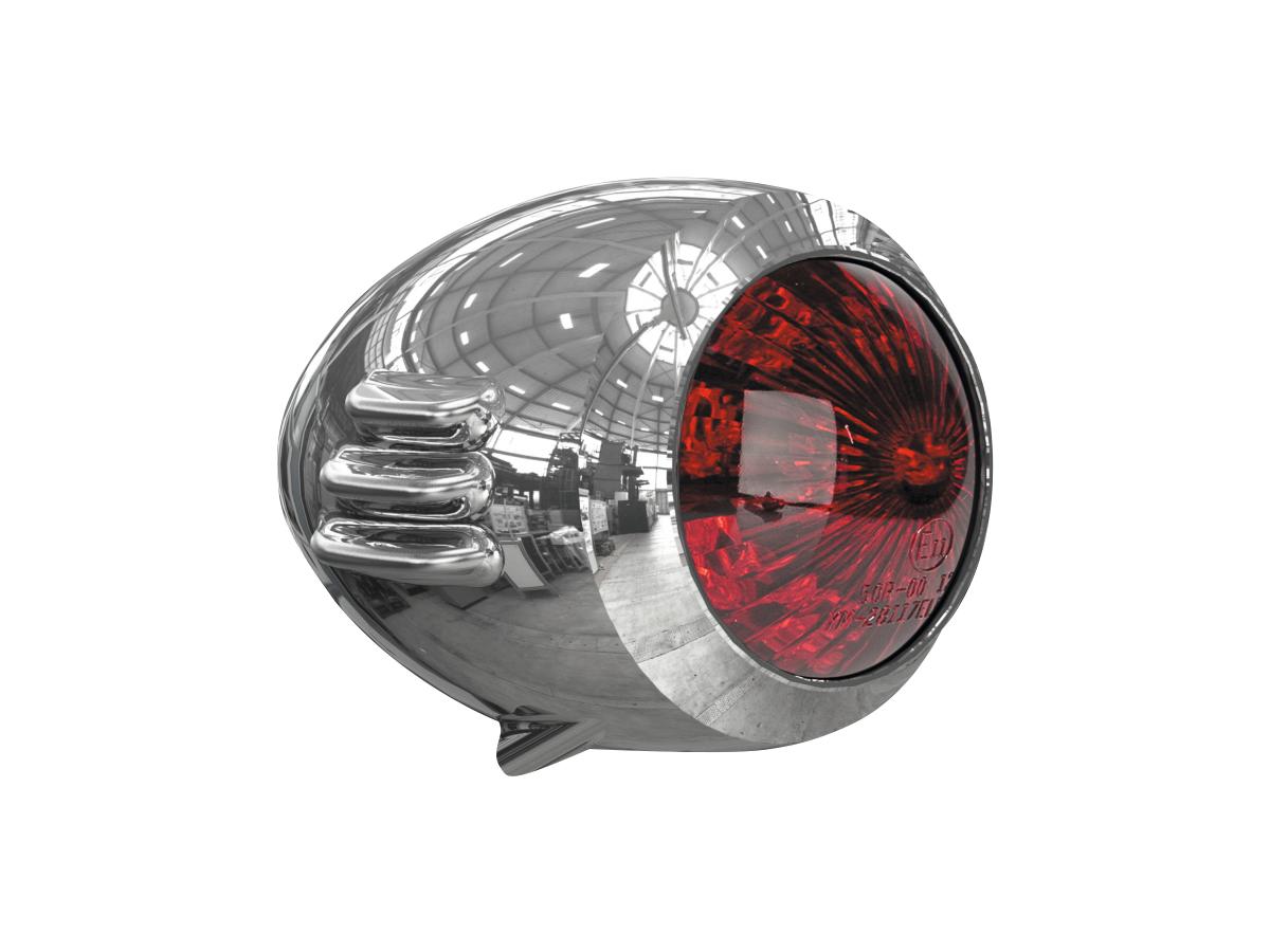 Thunderbike Unbreakable Led Taillight Without Mounting Bracket Aluminium Polished Red Led Thunderbike Default Title
