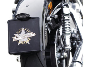 Thunderbike Mid Mount License Plate Base Plate Adapter Black Thunderbike