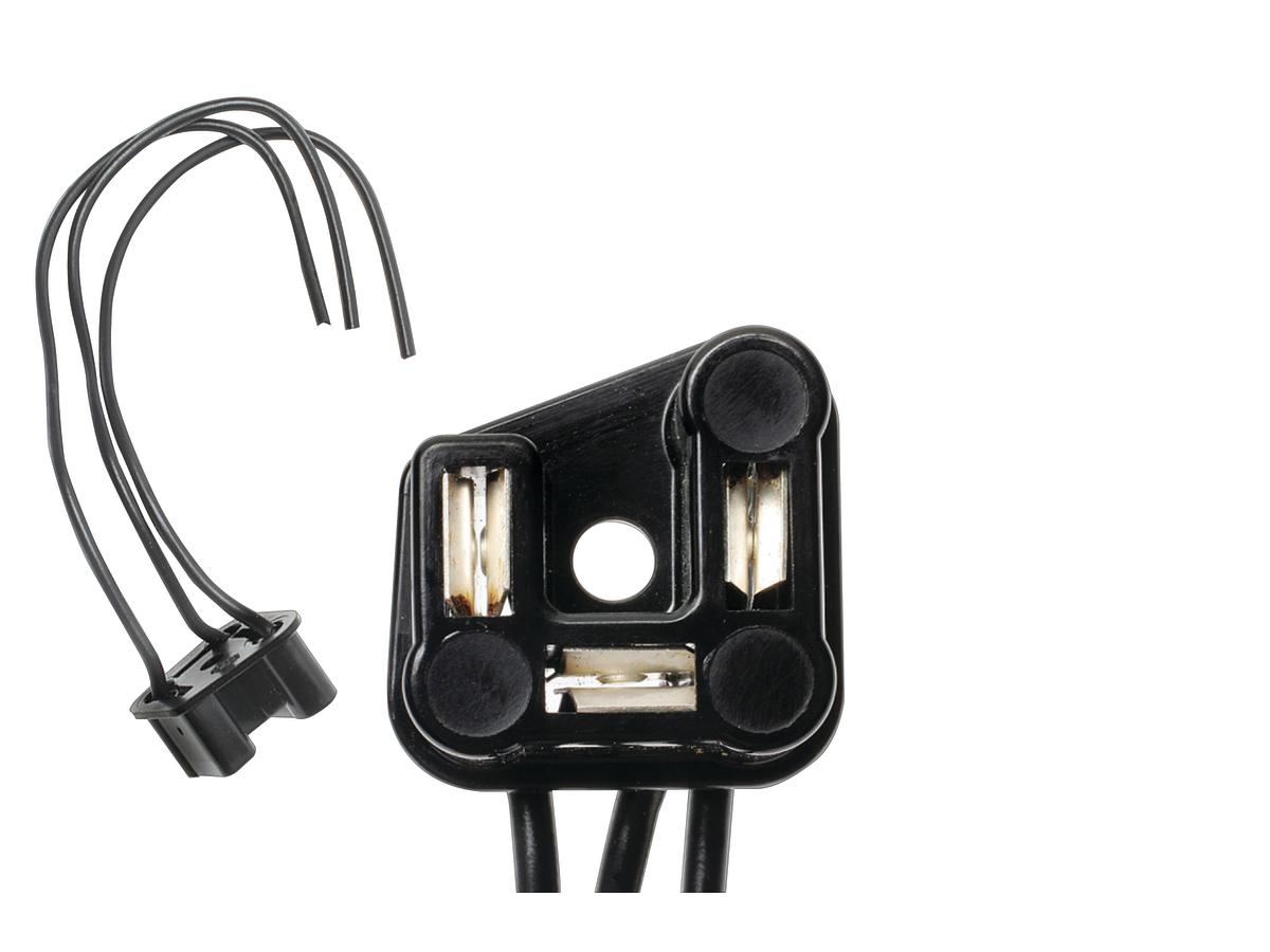 Standard Motorcycle Products Headlight Connectors H4 Headlight Female Black Standard Motorcycle Products Default Title