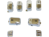 Cce 8 Pc Switch Cap Set With Audio Chrome Hand Control Switch Cap Kit With Audio Button Cce Default Title