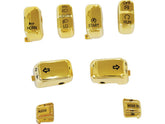 Cce 8 Pc Switch Cap Set With Audio Gold Hand Control Switch Cap Kit With Audio Button Cce Default Title