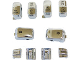 Cce 10 Pc Switch Cap Set With Audio And Cruise Chrome Hand Control Switch Cap Kit With Audio And Cruise Control Buttons Cce Default Title