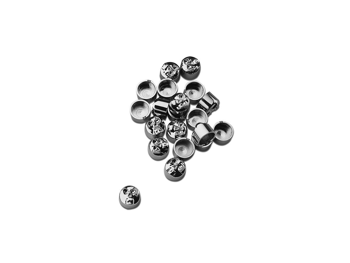 Cce Skull Bolt Cover Set 1/4" Chrome Cce Default Title