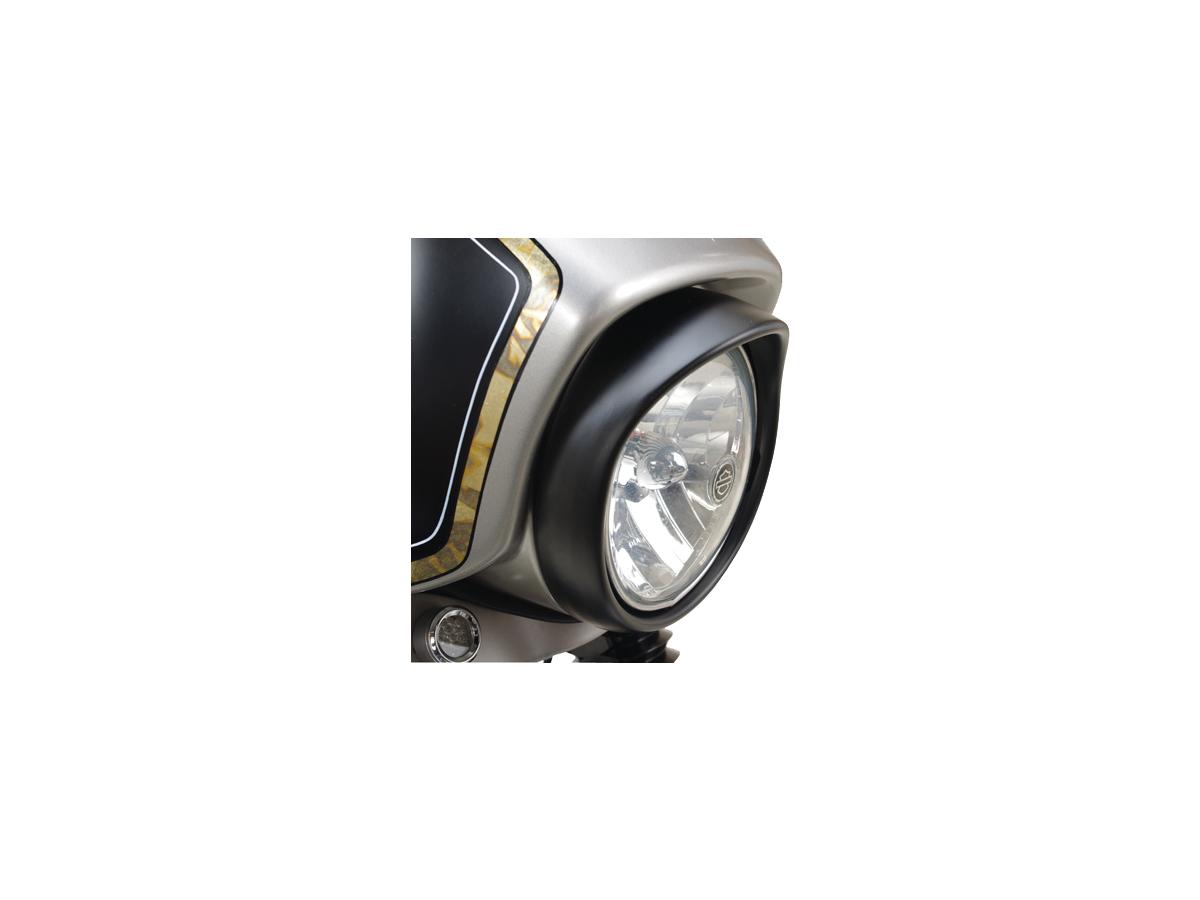 Cce Visored 7" Headlamp Trim Ring With Stamping Black Cce Default Title