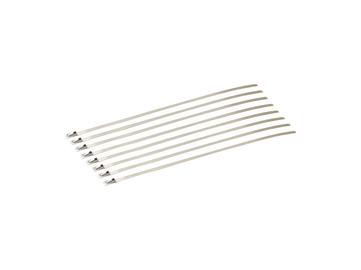 D.E.I. Exhaust Wrap Stainless Steel Locking Ties 8" Long, 3/16" Wide (Pack Of 8) D.E.I. Default Title