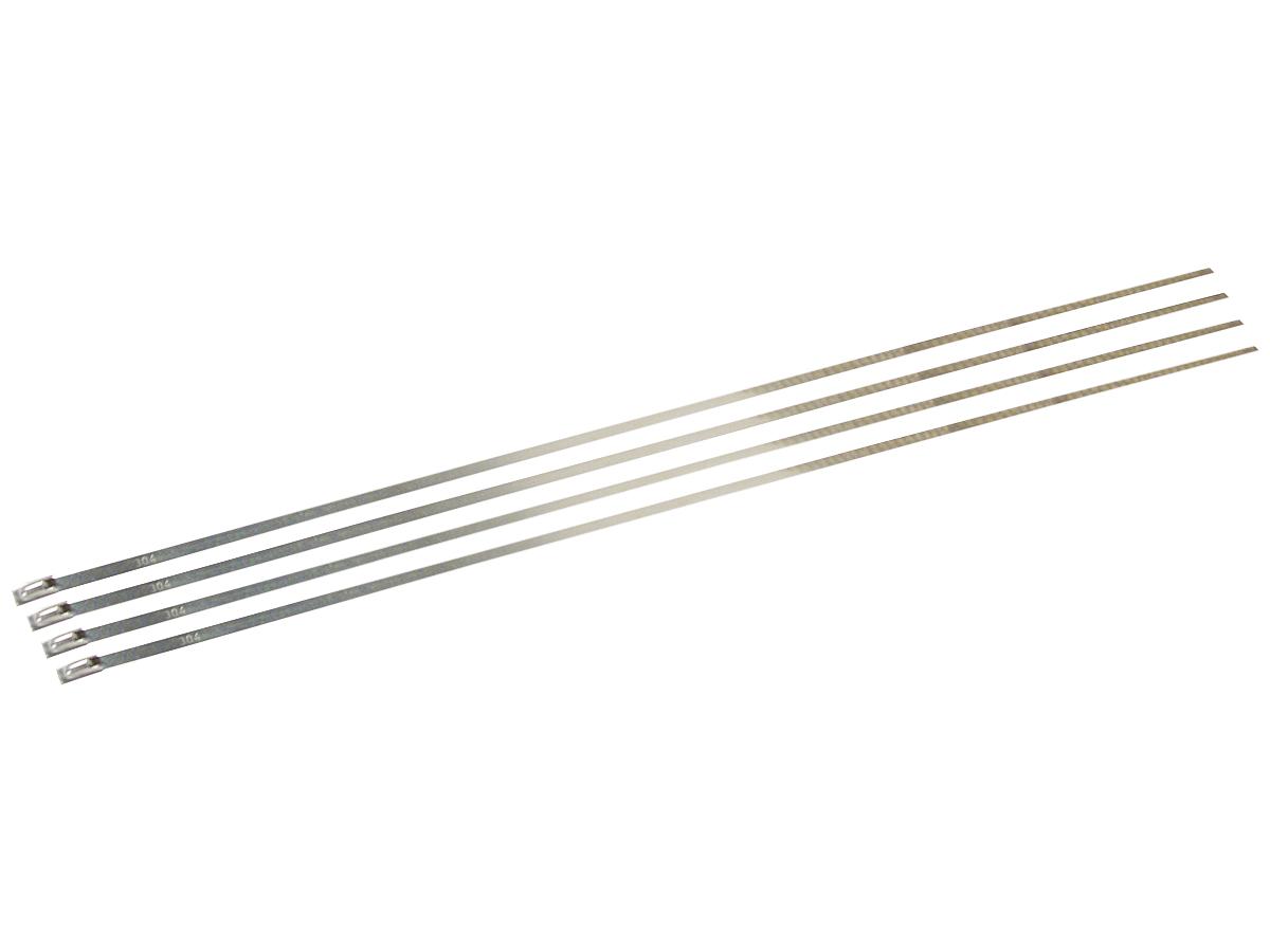 D.E.I. Exhaust Wrap Stainless Steel Locking Ties 14" Long, 3/16" Wide (Pack Of 4) D.E.I. Default Title