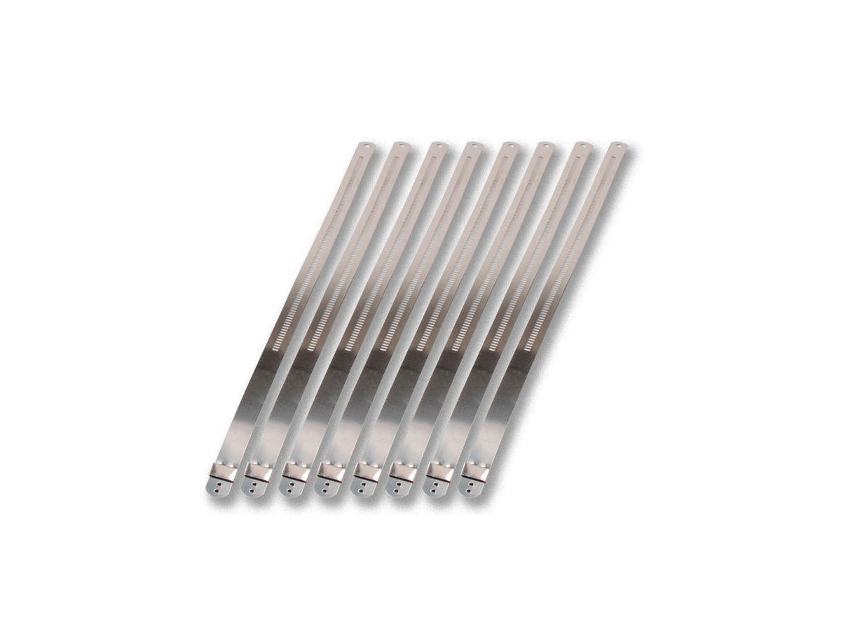 D.E.I. Exhaust Wrap Stainless Steel Locking Ties 9" Long, 7mm Wide (Pack Of 8) D.E.I. Default Title