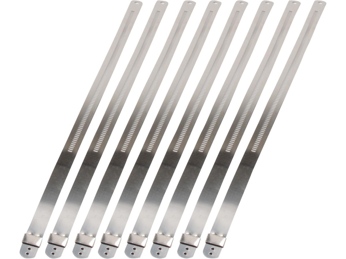 D.E.I. Exhaust Wrap Stainless Steel Locking Ties 9" Long, 12mm Wide (Pack Of 8) D.E.I. Default Title