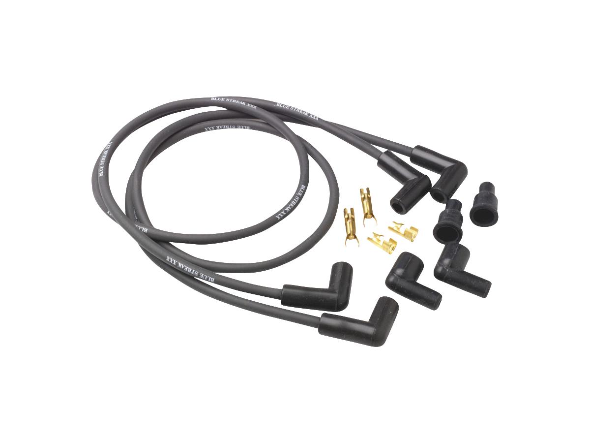 Blue Streak Triple Silicone Spark Plug Wire Set Black Blue Streak Default Title