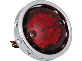 Cce Retro Drilled Led Taillight Without Bracket Chrome Black Chrome Red Led Cce Default Title