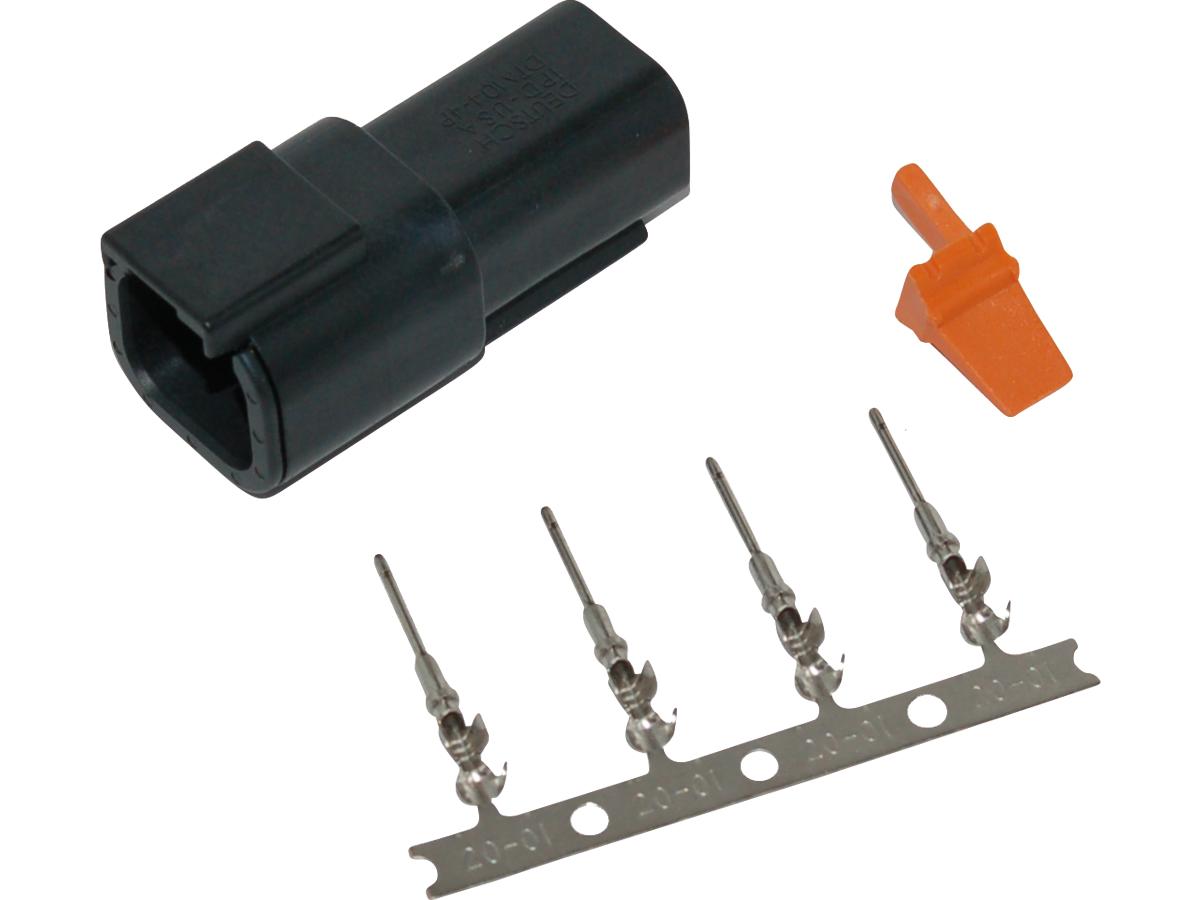 Namz Connector Deutsch Dtm 4 Position Black Male Black Namz Default Title