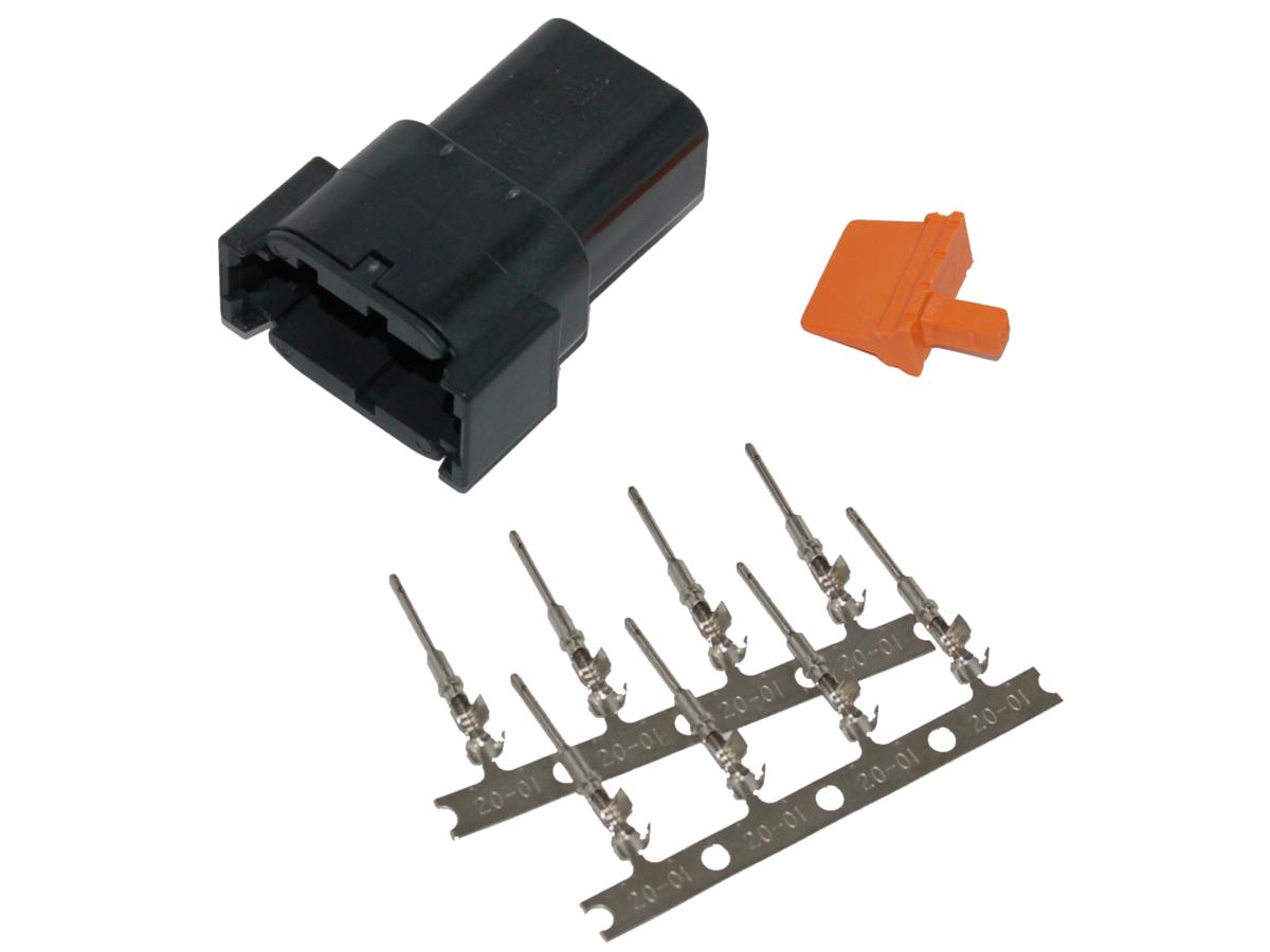 Namz Connector Deutsch Dtm 8 Position Black Male Black Namz Default Title