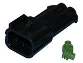Namz Delphi Packard Weatherpack Connectors 2 Wire Male Black Namz Default Title