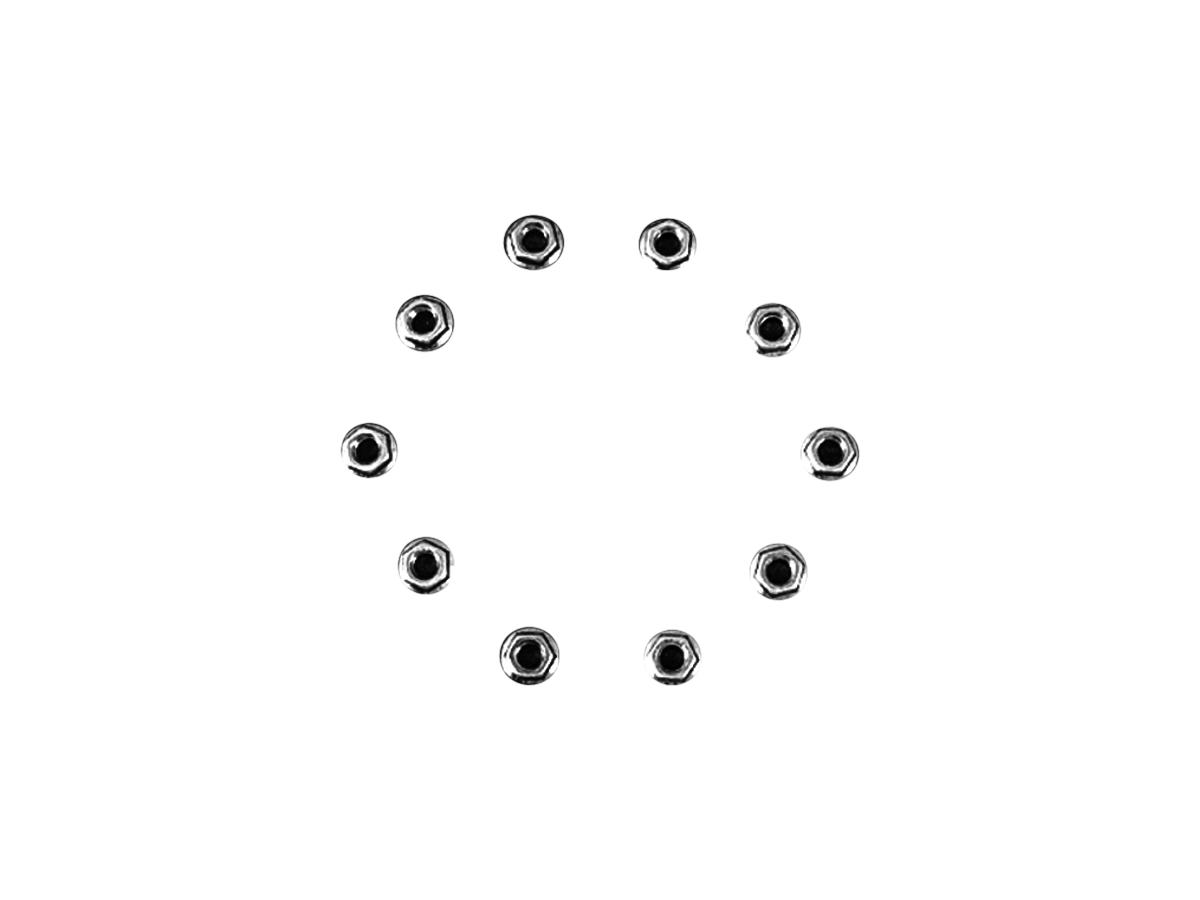 Cce Serrated Exhaust Flange Nuts Nuts Chrome Cce Default Title