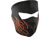 Zan Headgear Orange Flames Neoprene Full Face Mask Zan Headgear Default Title