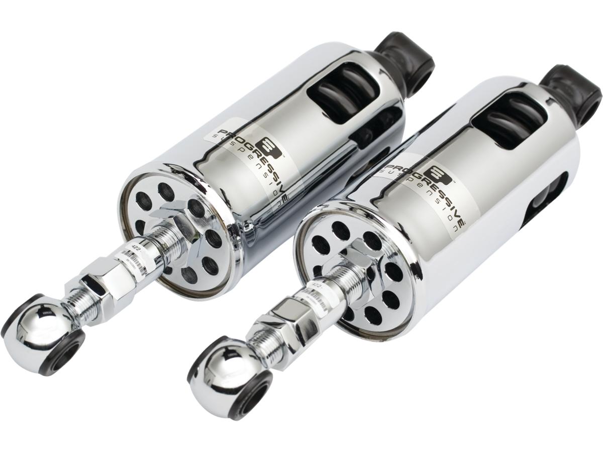 Progressive Suspension 422 Series 2" Adjustable Twin Shocks For Softail Models Chrome Progressive Suspension Default Title