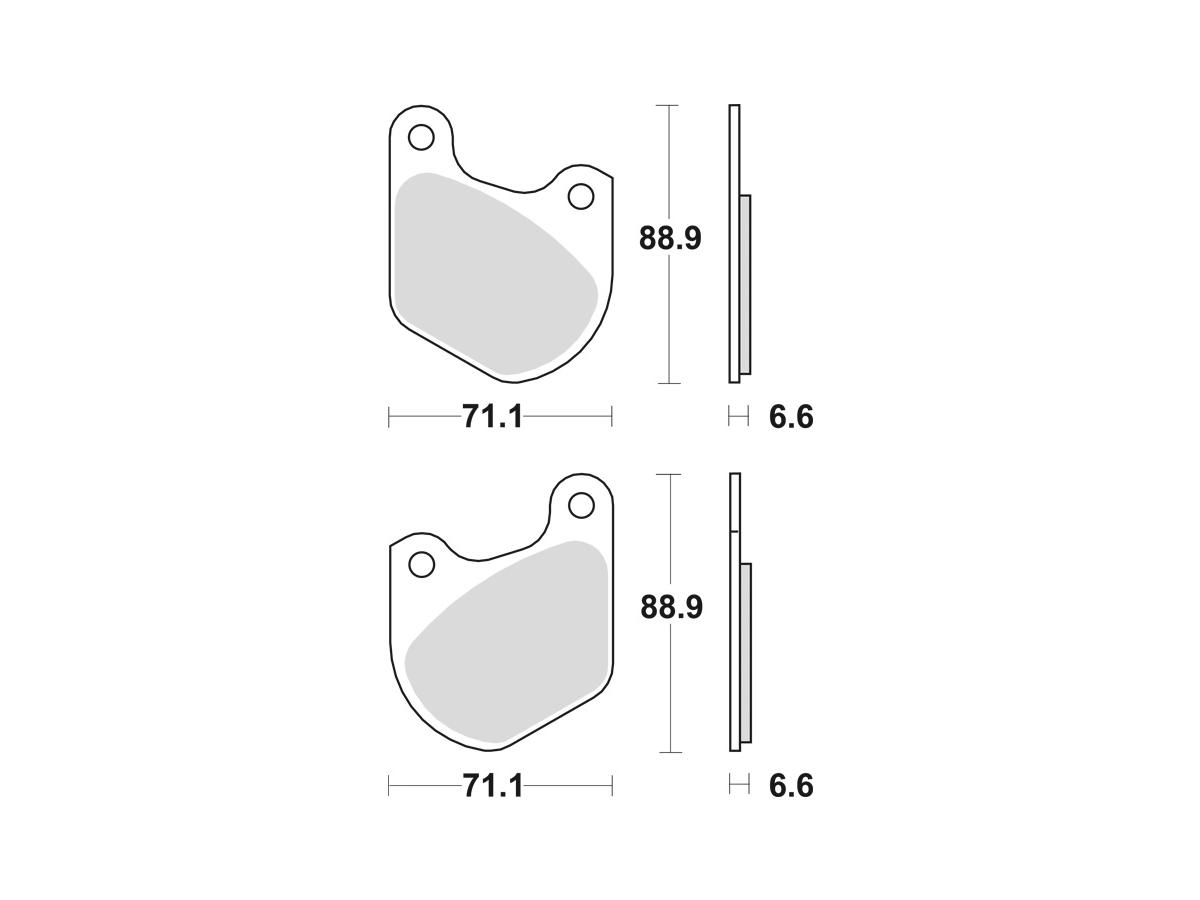Trw Organic Replacement Brake Pads Organic Rear Trw Default Title