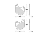 Trw Organic Replacement Brake Pads Organic Rear Trw Default Title