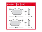Trw Organic Replacement Brake Pads Organic Rear Trw Default Title