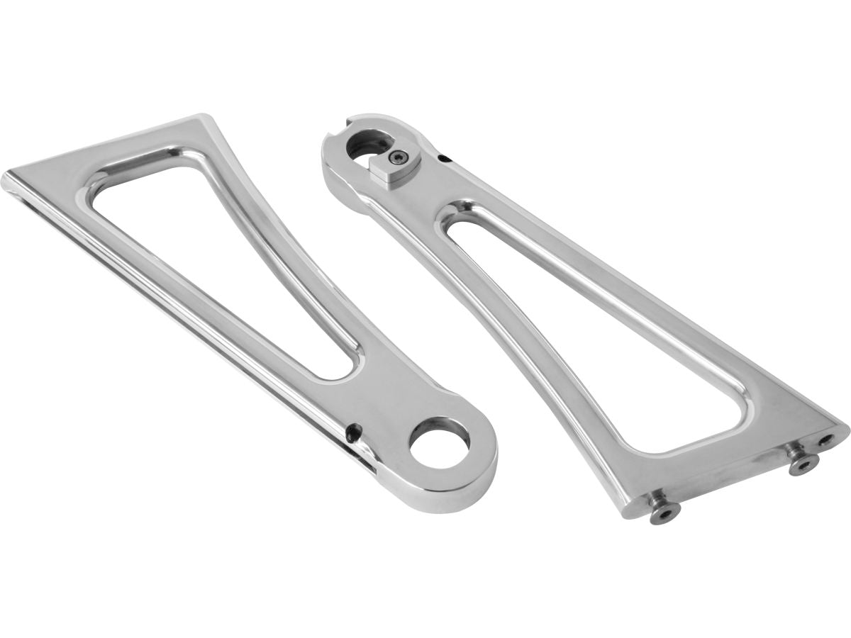 Hells Kitchen Choppers Axle Mount Side Mount License Plate Bracket For 3/4" Axle Diameter Aluminium Polished Hells Kitchen Choppers Default Title