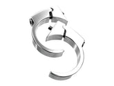Motogadget 1" Handlebar Instrument Clip Kit Polished Motogadget Default Title