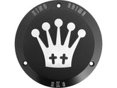 Hells Kitchen Choppers King Crime Derby Cover 3 Hole Black Satin Hells Kitchen Choppers Default Title