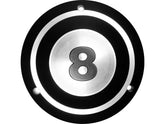 Hells Kitchen Choppers 8 Ball Derby Cover 5 Hole Black Satin Hells Kitchen Choppers Default Title