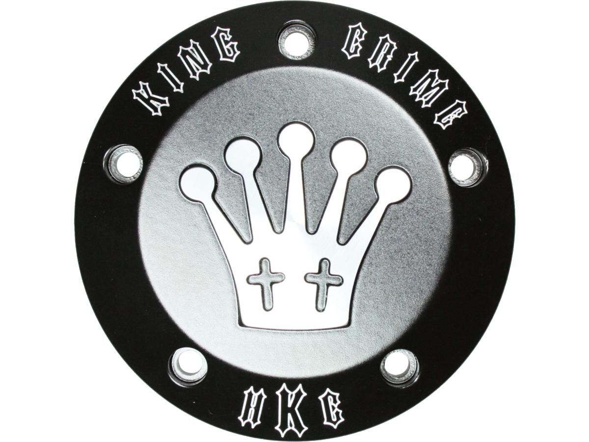 Hells Kitchen Choppers King Crime Derby Cover 5 Hole Black Satin Hells Kitchen Choppers Default Title