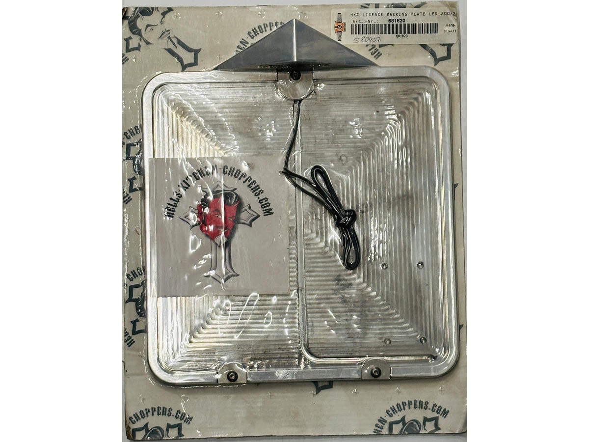 Hells Kitchen Choppers Hkc License Backing Plate Led 200/200 Hells Kitchen Choppers Default Title