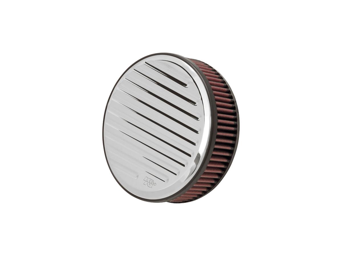 K&Amp;N Round Grooved Air Cleaner Aluminium K&Amp;N