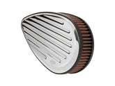 K&Amp;N Teardrop Grooved Air Cleaner Chrome K&Amp;N Default Title