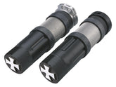 Hells Kitchen Choppers Young Gun Cross Grips Flat Black 1" Throttle Cables Hells Kitchen Choppers Default Title