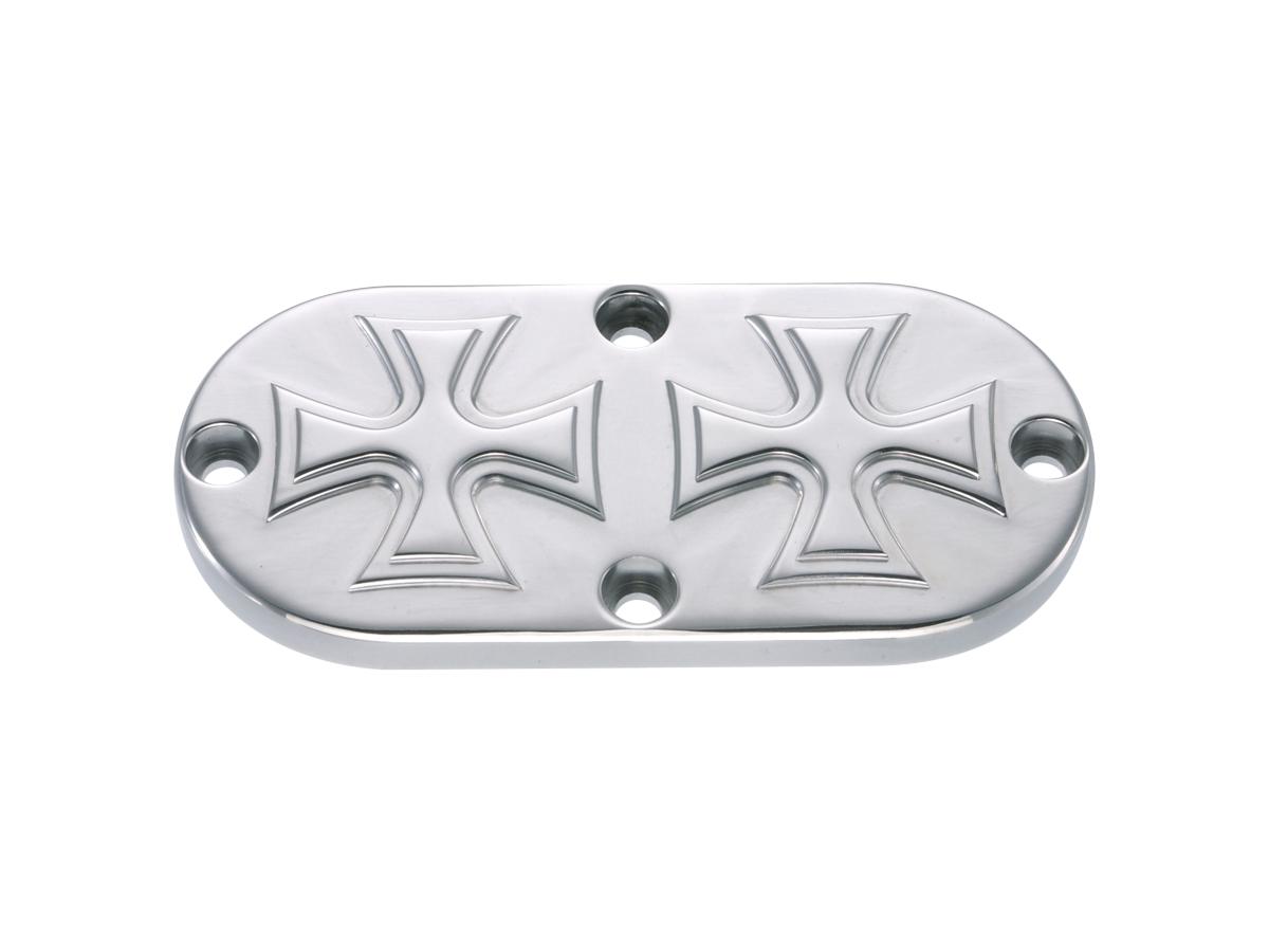 Hells Kitchen Choppers Cross Inpsection Cover Aluminium Polished Hells Kitchen Choppers Default Title