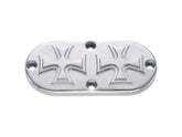 Hells Kitchen Choppers Cross Inpsection Cover Aluminium Polished Hells Kitchen Choppers Default Title