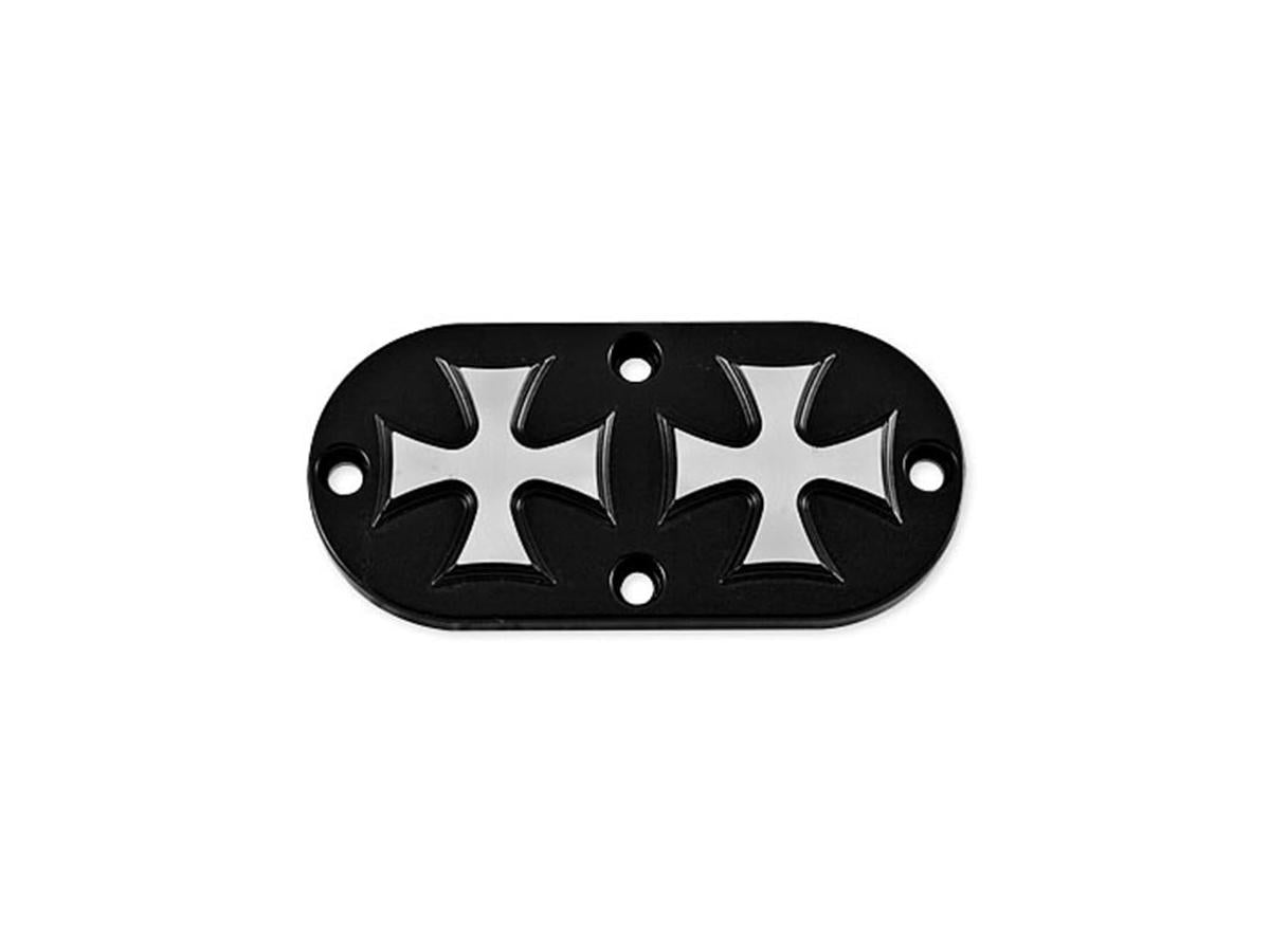 Hells Kitchen Choppers Cross Inpsection Cover Black Satin Hells Kitchen Choppers Default Title