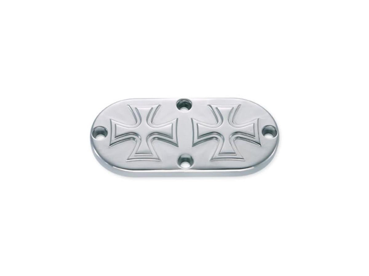 Hells Kitchen Choppers Cross Inpsection Cover Aluminium Polished Hells Kitchen Choppers Default Title