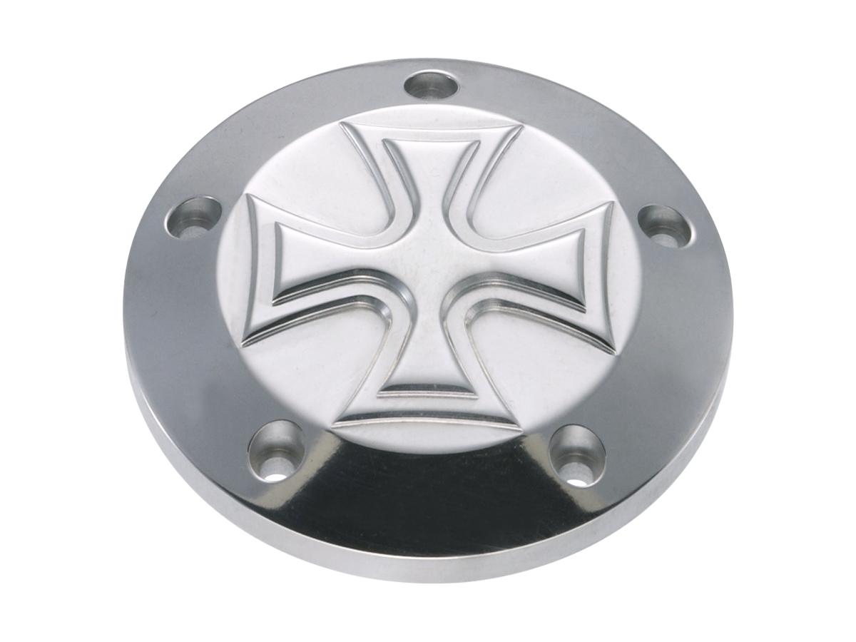 Hells Kitchen Choppers Point Cover Iron Cross, 5 Hole Polished Hells Kitchen Choppers Default Title