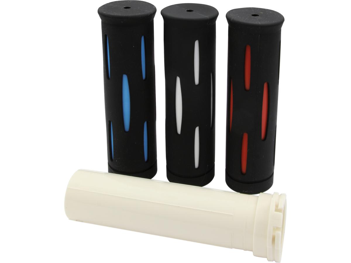 Cce Color Rubber Grips Black White 1" Cable Operated Cce Default Title