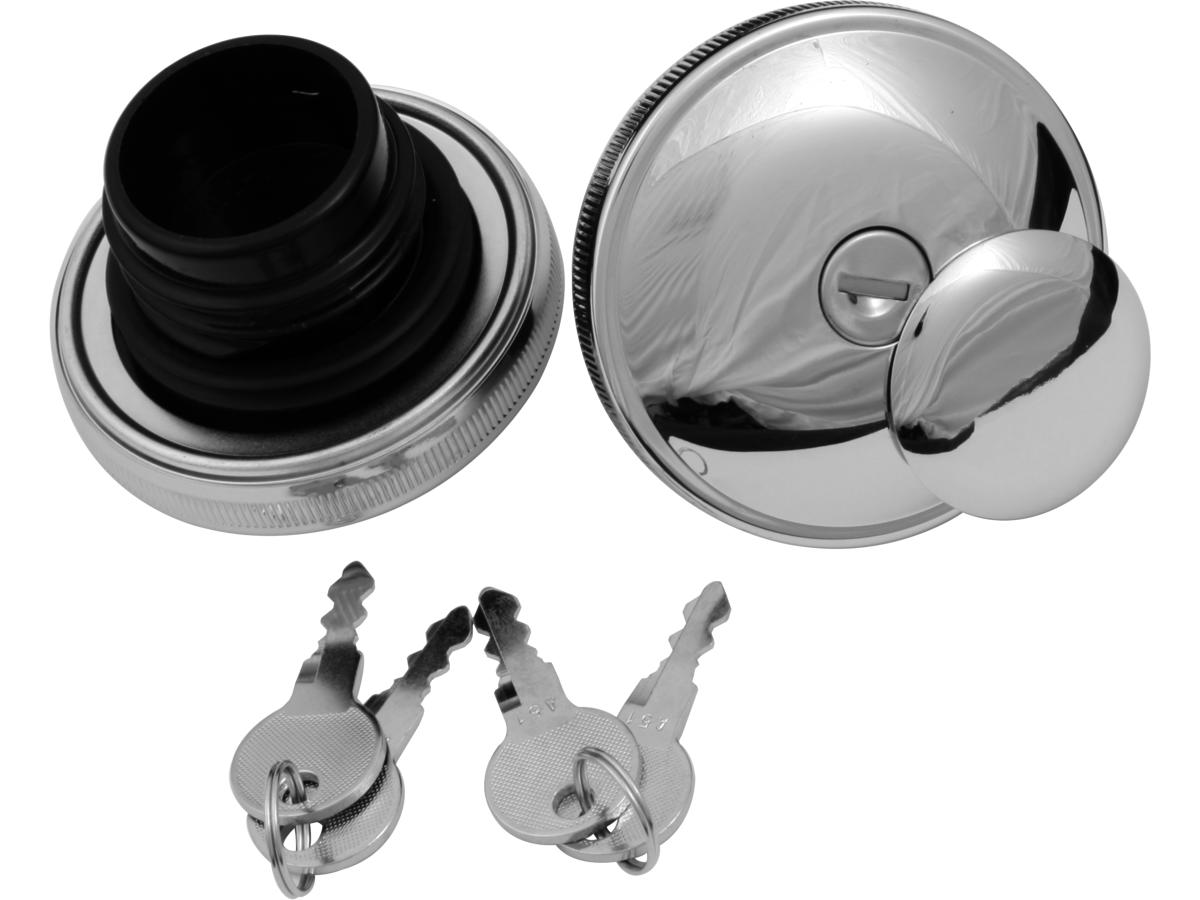Cce Lockable Gas Cap Set Set Of Left And Right Caps (Vented And Non Vented) Chrome Cce Default Title