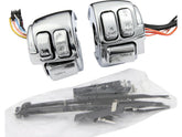 Cce Chrome Handlebar Switch Housing Kit With Switches With Chrome Switches Cce Default Title