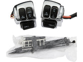 Cce Chrome Handlebar Switch Housing Kit With Switches With Black Switches Cce Default Title